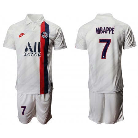 Billiga Fotbollströjor Paris Saint-Germain MBAPPE 7 Barn Tredje tröja 2019/20 Kortärmad
